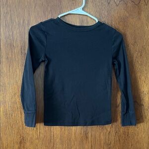 Gymboree Classic Black Long Sleeve Cotton Blend Tee for Kids